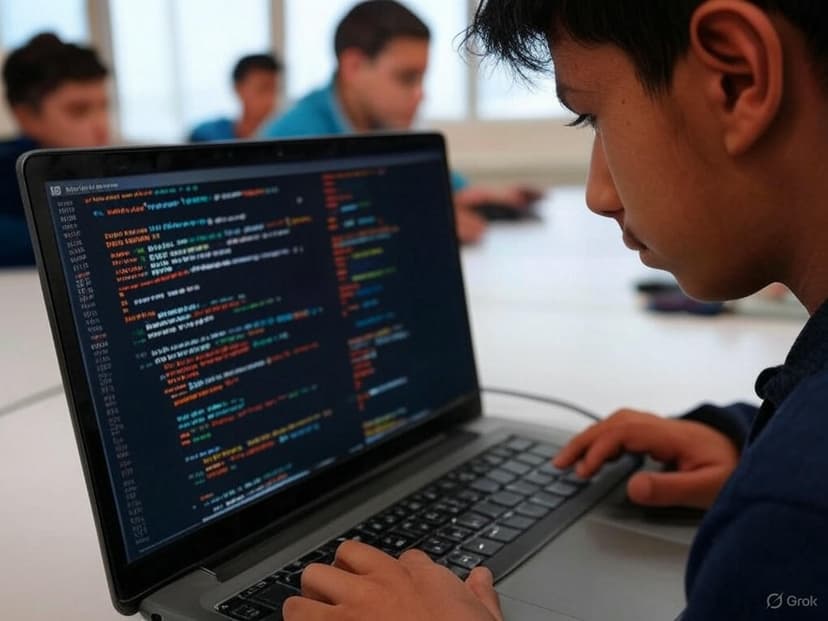 Students in coding class at SAAN Coaching